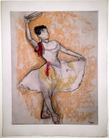 Офорт И Аквитанта Degas - Danseuse au tambourin (1882)