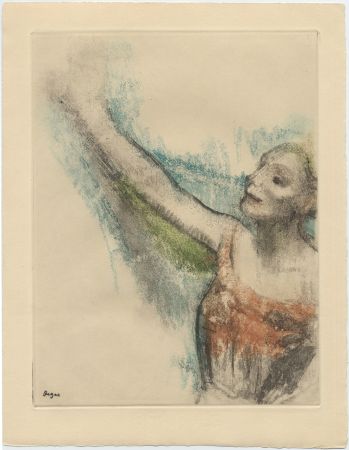 Офорт И Аквитанта Degas - Danseuse (étude, vers 1878-1880)
