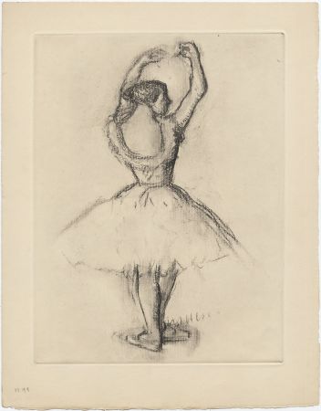 Офорт Degas - Danseuse (étude, vers 1878-1880)