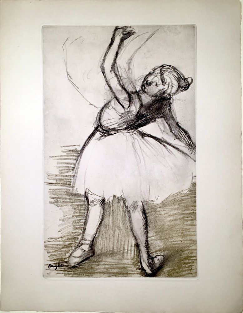 Офорт И Аквитанта Degas - Danseuse (étude, vers 1880)