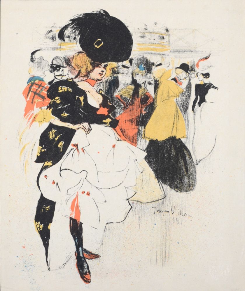 Литография Villon - Danseuses au Moulin Rouge, 1899