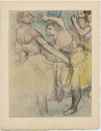 Офорт И Аквитанта Degas - Danseuses à l'Opéra (étude, vers 1880)