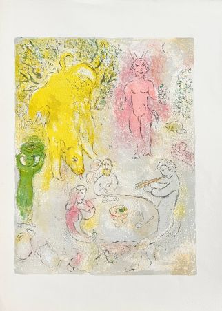 Литография Chagall - Daphnes and Chloé, planche XXIII