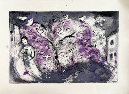 Литография Chagall - Daphnes and Chloé, Planche XXVI