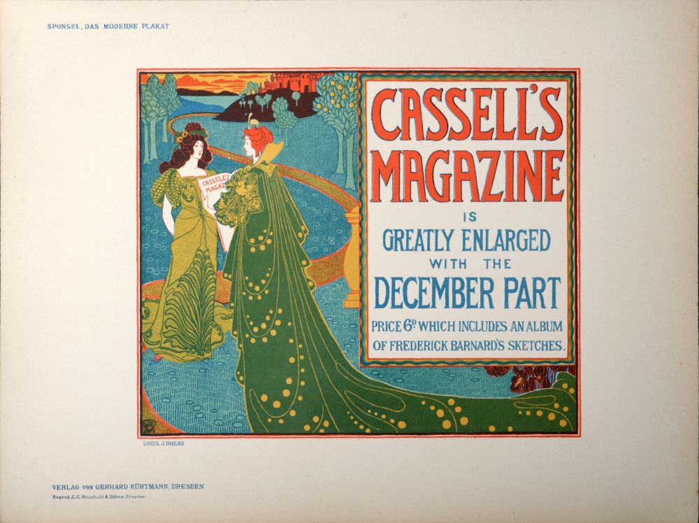 Литография Rhead - Das Moderne Plakat : Cassel's Magazine, 1897 