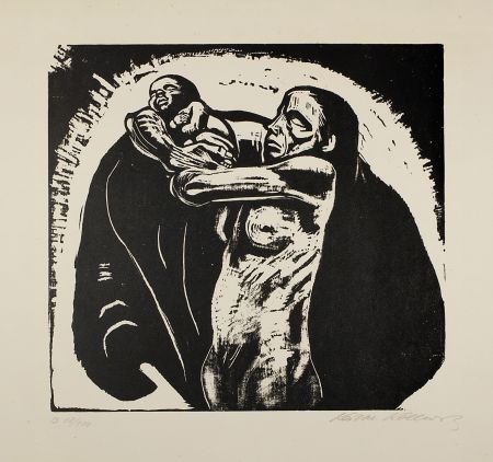 Гравюра На Дереве Kollwitz - Das Opfer (The sacrifice)