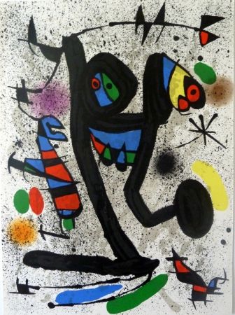 Литография Miró - Das Schmetterlingmädchen