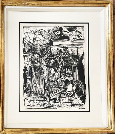 Литография Picasso - David and Bathsheba (After Lucas Cranach)