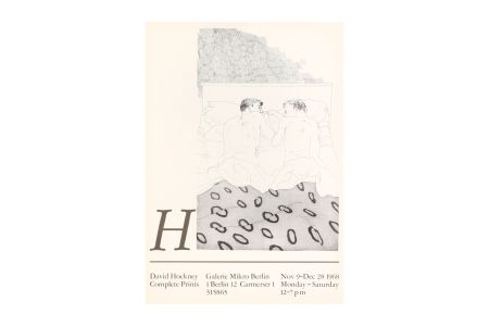 Афиша Hockney - David Hockney Complete Prints. Poster, 1968.