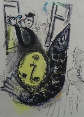 Офорт И Аквитанта Chagall - De Mauvais Sujets,plate nr.3