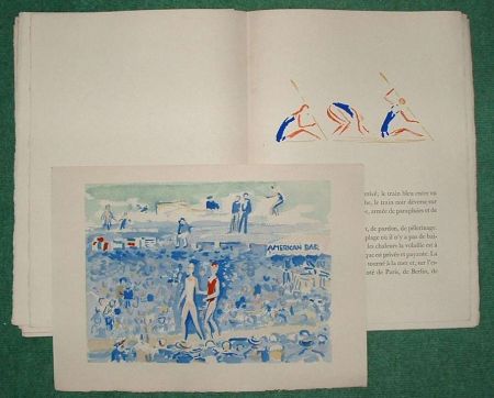 Иллюстрированная Книга Van Dongen - DEAUVILLE par Paul Poiret. 10 AQUARELLES DE VAN DONGEN (1931)