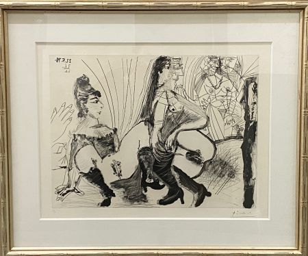 Акватинта Picasso - Degas paie et s'en va. Les filles ne sont pas tendres (3rd State)