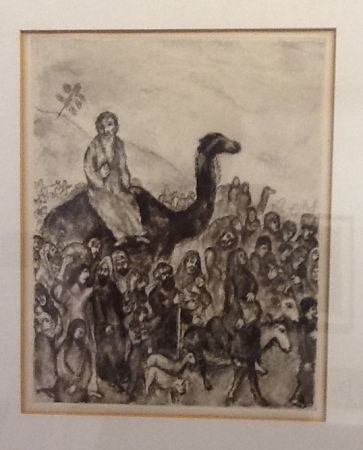 Офорт Chagall - Depart de Jacob pour l'Egypte
