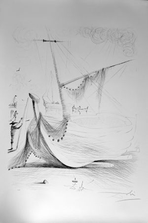 Литография Dali - Departure of The Fisherman
