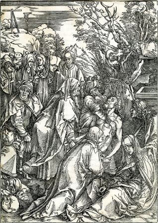 Гравюра На Дереве Durer - Deposition of Christ (The Large Passion), c. 1496-97