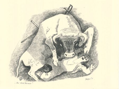 Литография Geiger - Der tote Torero / The Dead Bullfighter