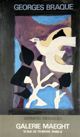 Литография Braque - Derniers Messages Galerie Maeght