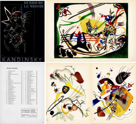 Иллюстрированная Книга Kandinsky - DERRIÈRE LE MIROIR N°101-102-103. KANDINSKY. Sept-Oct-Nov. 1957. 6 lithographies en couleurs.