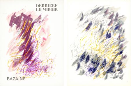 Иллюстрированная Книга Bazaine - DERRIÈRE LE MIROIR N°170. Mars 1968. 6 LITHOGRAPHIES ORIGINALES EN COULEURS.
