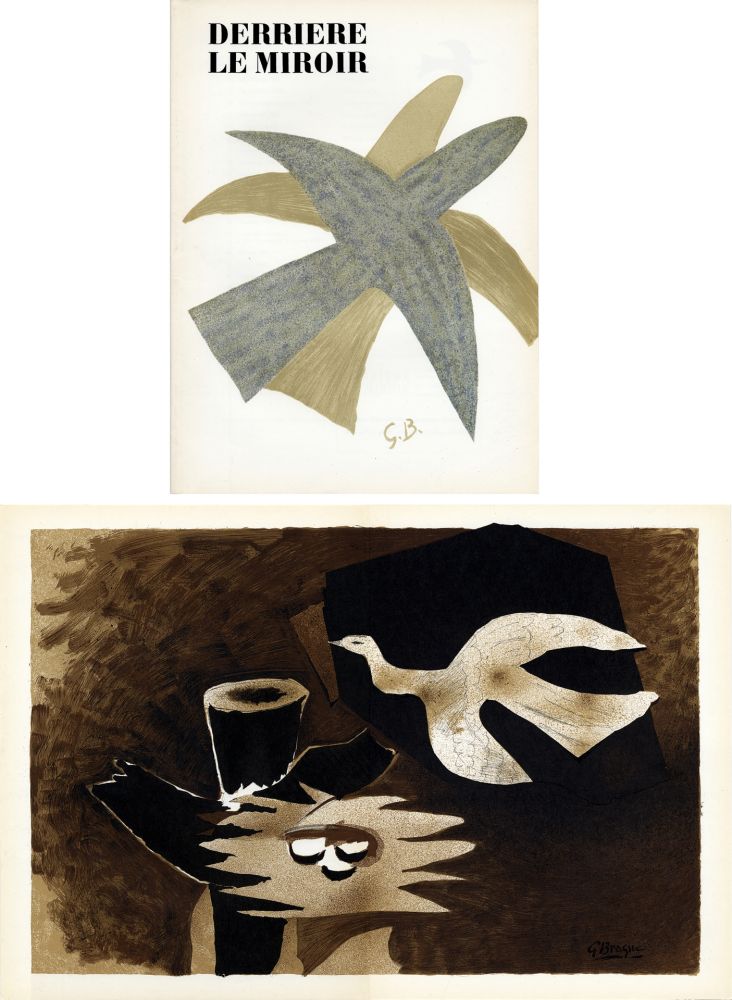 Иллюстрированная Книга Braque - DERRIÈRE LE MIROIR N° 85-86. BRAQUE. Avril-mai 1956.