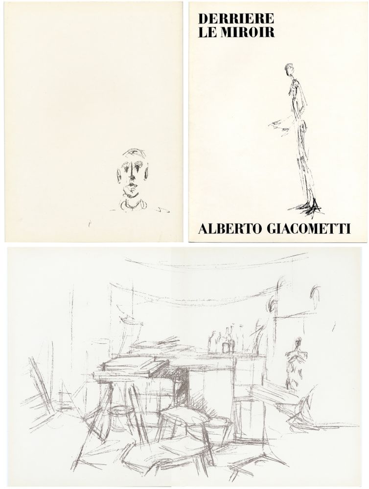 Иллюстрированная Книга Giacometti - DERRIÈRE LE MIROIR N° 98. L' ATELIER D' ALBERTO GIACOMETTI (Jean Genet). Juin 1957.