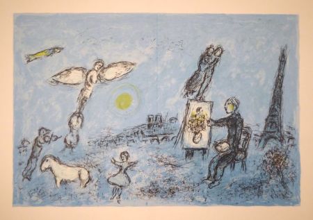 Литография Chagall - DERRIÈRE LE MIROIR, No 246. Chagall. Lithographies originales