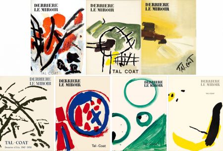 Иллюстрированная Книга Tal Coat - DERRIÈRE LE MIROIR. TAL COAT. Collection complète des 7 volumes de la revue consacrés à PIERRE TAL-COAT (de 1954 à 1972).