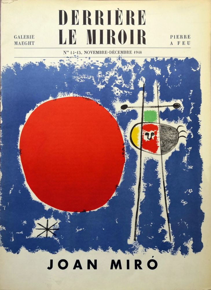 Иллюстрированная Книга Miró - Derrière le Miroir n. 14/15. Novembre-Décembre 1948.