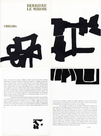 Иллюстрированная Книга Chillida - Derrière le Miroir n° 143 . CHILLIDA . Avril 1964.