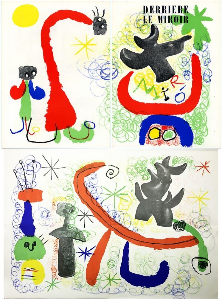 Иллюстрированная Книга Miró - Derrière Le Miroir n° 29-30 - MIRÓ. 2 LITHOGRAPHIES ORIGINALES (Mai 1950)