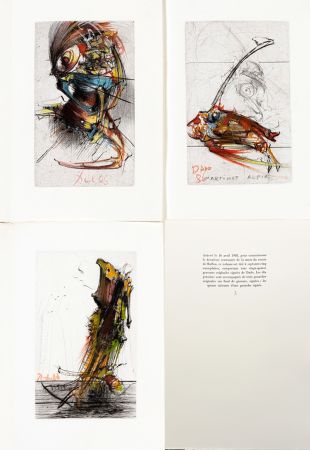 Иллюстрированная Книга Dado - DES HIRONDELLES et de quelques oiseaux... Ex de tête, avec 3 gouaches originales.