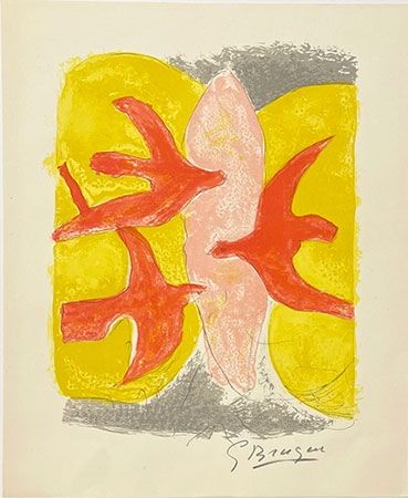 Литография Braque - Descente aux enfers