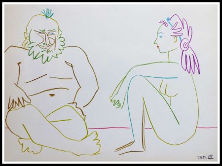 Литография Picasso (After) - DESSINS DE VALLAURIS VII