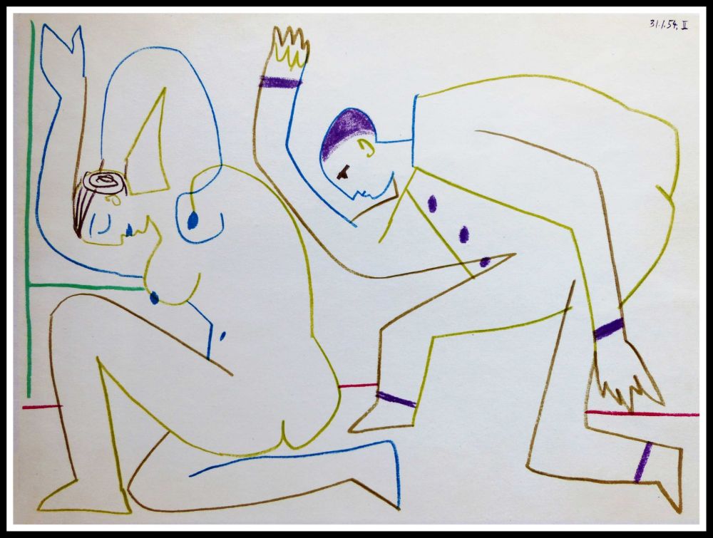 Литография Picasso (After) - DESSINS DE VALLAURIS VIII