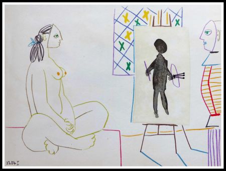 Литография Picasso (After) - DESSINS DE VALLAURIS X