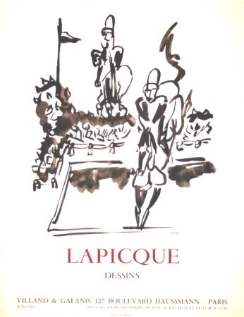 Литография Lapicque - Dessins  Exposition Villand Galanis Paris 