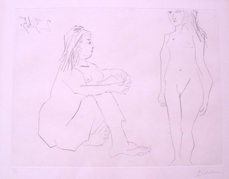 Офорт Picasso - Deux Femmes