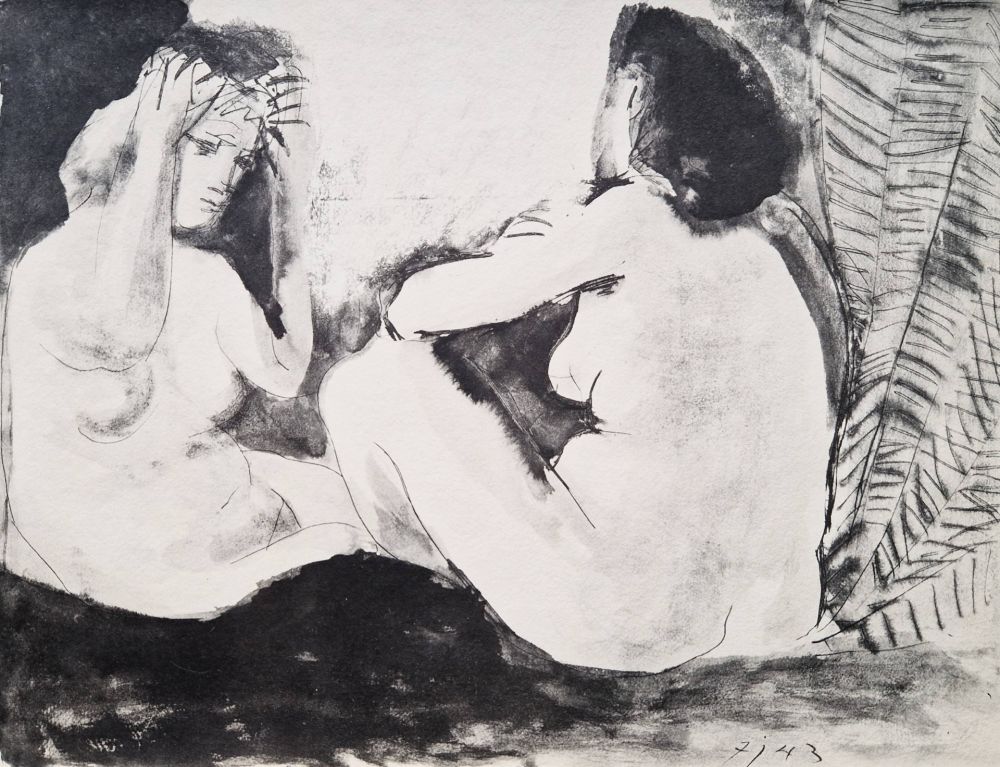 Трафарет Picasso - Deux femmes nues