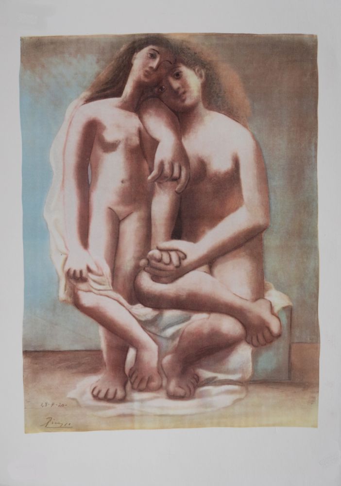Литография Picasso (After) - Deux Nus, 1946