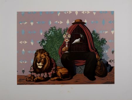 Литография Magritte - Deux Tourterelles dans la Chaude Pénombre de leur Maison, 1968
