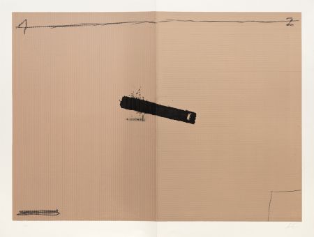 Литография Tàpies - Deux volets