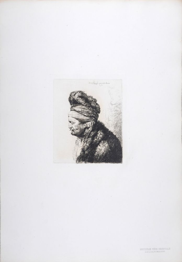 Фототипия Rembrandt - Deuxième tête orientale