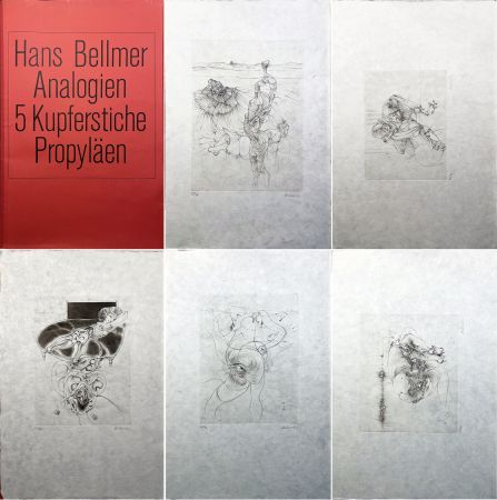 Гравюра Bellmer - DIE ANALOGIEN, 5 KUPFERSTICHE (1971) - 5 gravures originales signées.