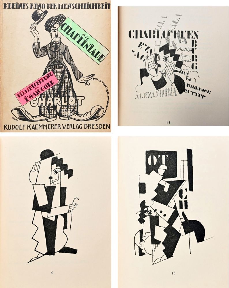 Иллюстрированная Книга Leger - DIE CHAPLINIADE (Filmdictung von Iwan Goll) 1920.