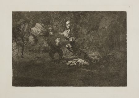 Офорт И Аквитанта Goya - Dios los cria y ellos se juntan (Los fantasmas)