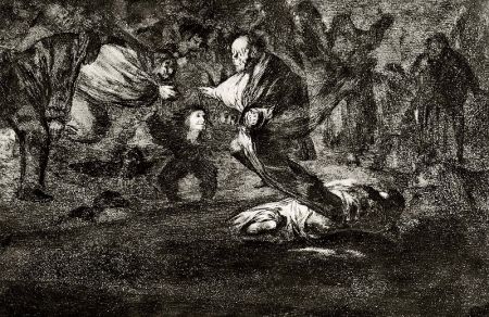Офорт И Аквитанта Goya - Disparate fùnebre