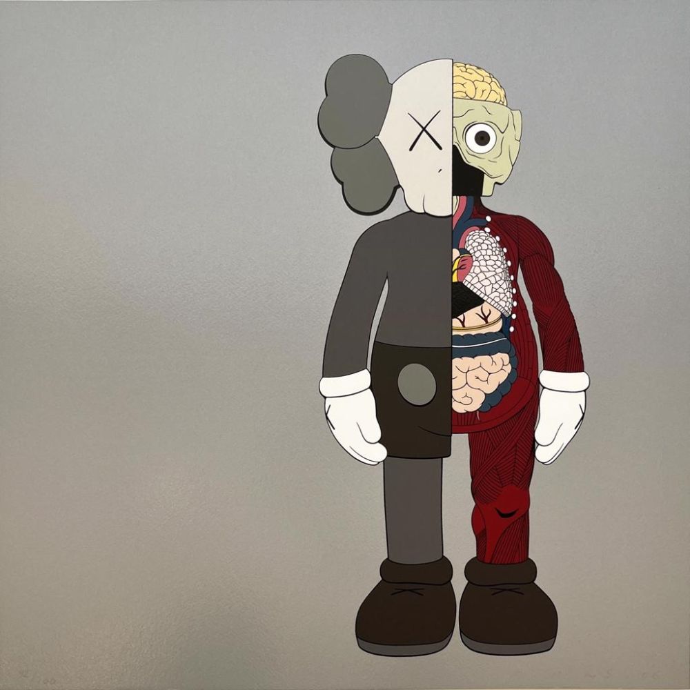 Сериграфия Kaws - Dissected Companion (Brown)