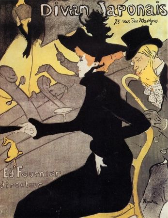 Литография Toulouse-Lautrec - Divan japonais