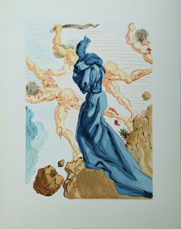 Гравюра На Дереве Dali - Divine Comédie, Enfer 15, Les margelles de Phlégéthon