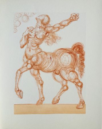 Гравюра На Дереве Dali - Divine Comédie, Enfer 25, Le centaure